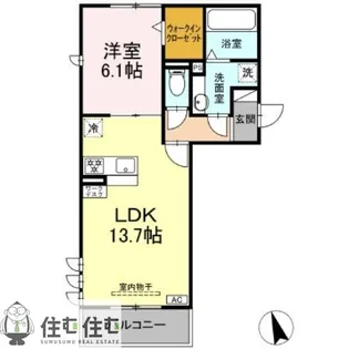 ヴィラシオン瀬川【2階】の間取り