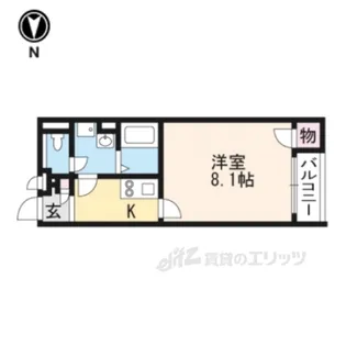 クレイノリベールコート五位堂【1階】の間取り