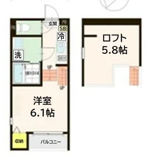 チサリテラスIII【2階】の間取り