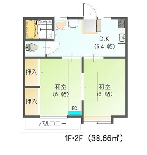 TMコーポ【1階】の間取り