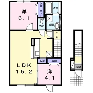 ル・シエル【2階】の間取り
