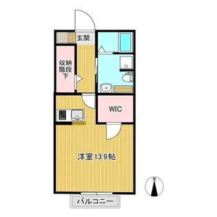 シエルヴェルト川崎A【1階】の間取り