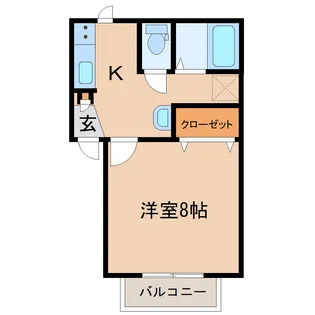 地下鉄南北線・富沢駅 徒歩12分【1階】の間取り