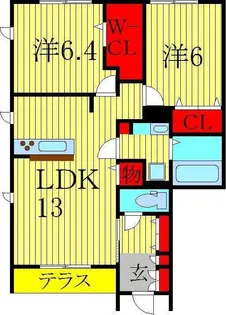 ブリエI【1階】の間取り