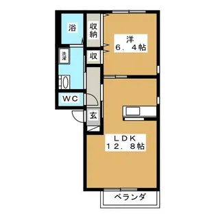 メゾンシェーナ【2階】の間取り