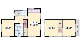 東自由が丘3丁目貸家【1階】の間取り