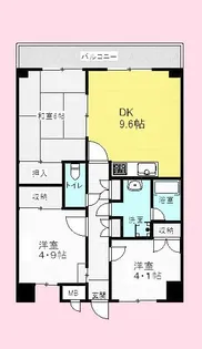 カームコート追浜【2階】の間取り