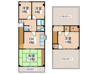 JPアパートメント港VI【5階】の間取り