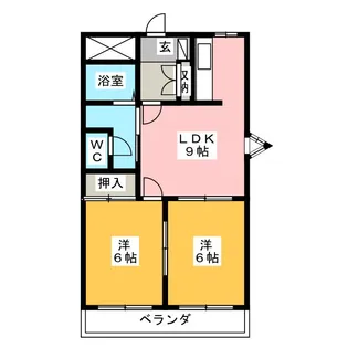 チェリーシーモ【1階】の間取り