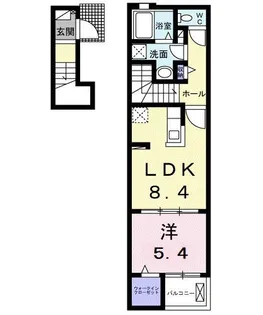 サンエレガントB【2階】の間取り