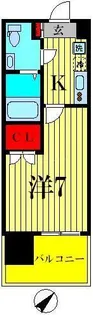 パークキューブ北松戸【14階】の間取り
