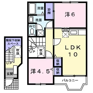 シェークル21B【2階】の間取り