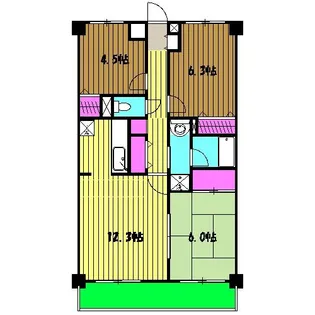 ノヴァ デ ガイア【6階】の間取り