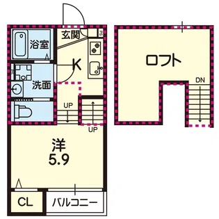 ステラ南高江【2階】の間取り