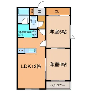 パークサイドサトウ【2階】の間取り