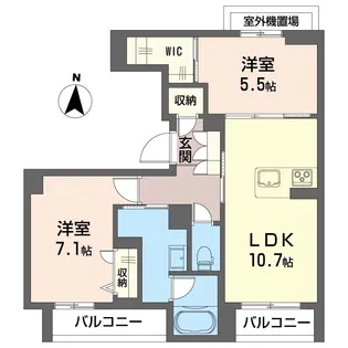 ベルフォーレ II【2階】の間取り