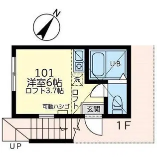 ユナイト井土ヶ谷ジャックマロニー【1階】の間取り