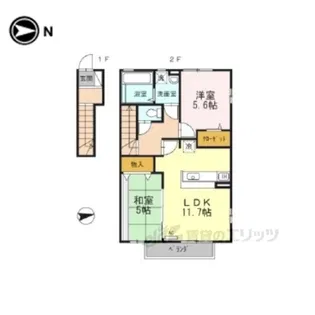 アルモニーアF【2階】の間取り