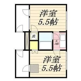 打中スカイマンションI【4階】の間取り