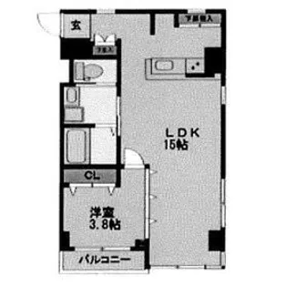 恒久ハイツ【2階】の間取り