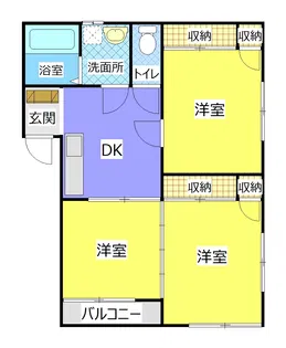 マルサンハイツ【2階】の間取り