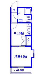 エクセルコート宮原【2階】の間取り