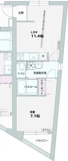 パークサイド一番町【2階】の間取り