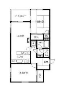 東京都練馬区貫井3【マンション】の間取り