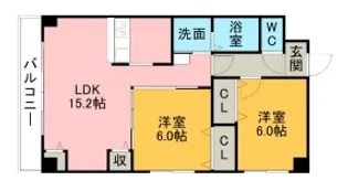 愛知県名古屋市緑区尾崎山1【マンション】の間取り