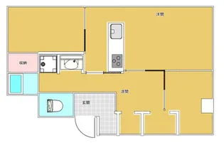 メイスイビル朝仁【4階】の間取り