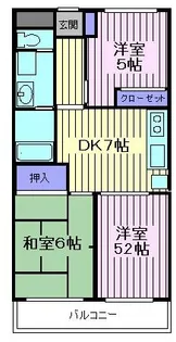 パークハイム佐藤【5階】の間取り