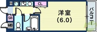 エスリード三宮フラワーロード【15階】の間取り