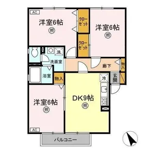 パストラル 弐番館【2階】の間取り