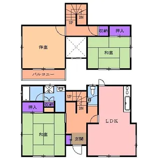 栃木県宇都宮市竹林町【一戸建】の間取り