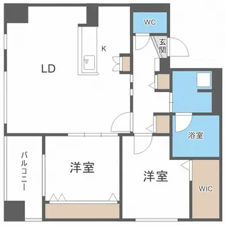 NCウイング白石【4階】の間取り