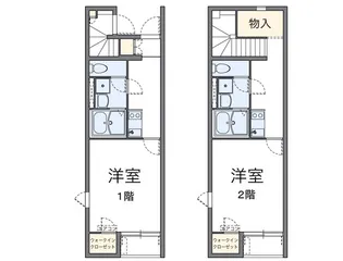 レオネクストプルニエ五日市【2階】の間取り