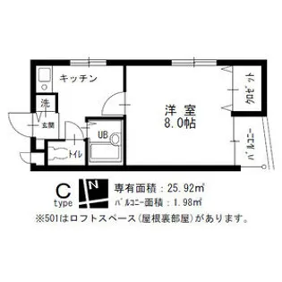 アビニヨン千種【3階】の間取り