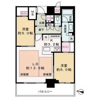 大阪ひびきの街 ザ・サンクタスタワー【25階】の間取り