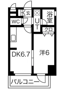 エステムコート大阪新町【4階】の間取り