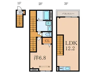 カインドネス武蔵関の間取り