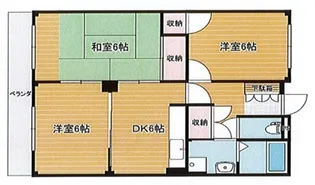アビタシオン京殿【4階】の間取り