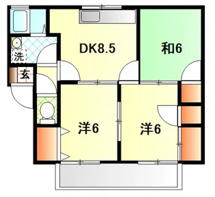 ハイライズ弘億【2階】の間取り