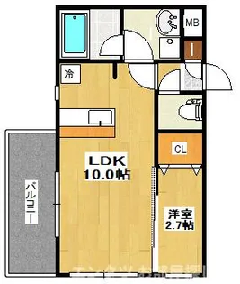 サンシャイン太子堂【2階】の間取り