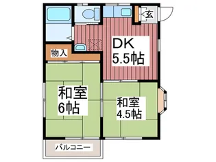 石倉ハイツ【2階】の間取り