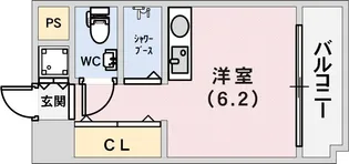ワコーレプラティーク神戸深江駅前【8階】の間取り