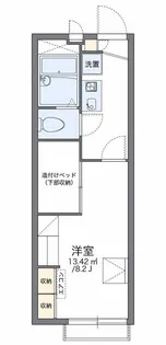 レオパレスライトスペースII【2階】の間取り