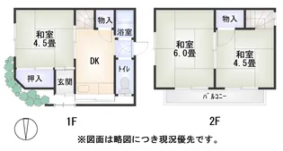 大阪府豊中市上野西4【一戸建】の間取り