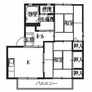 メゾンソレーユII【2階】の間取り