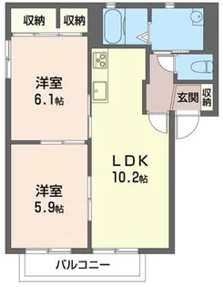 ファミールI【1階】の間取り