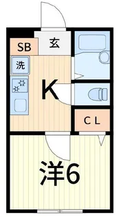 エスポワールA【1階】の間取り